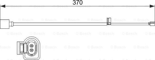 BOSCH 1 987 473 534 - Styk ostrzegawczy, zużycie okładzin hamulcowych
