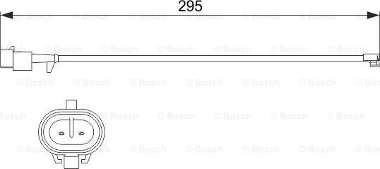 BOSCH 1 987 473 537 - Styk ostrzegawczy, zużycie okładzin hamulcowych