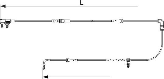 BOSCH 1 987 473 628 - CZUJNIK KLOCKÓW HAM. LAND ROVER T. RANGE ROVER EVOQUE 2.0-2.2 D 4X4 11-19