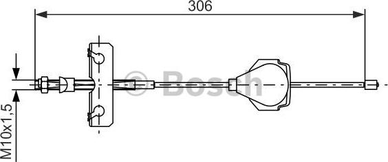BOSCH 1 987 477 990 — Cięgło, hamulec postojowy