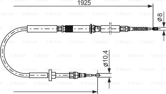 BOSCH 1 987 477 959 — Cięgło, hamulec postojowy