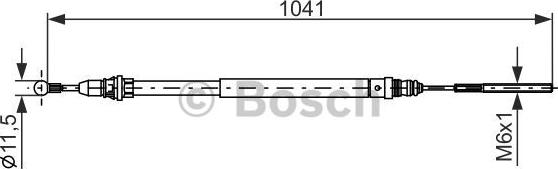 BOSCH 1 987 477 954 - LINKA HAM. RĘCZ. CITROEN-PEUGEOT T. C8-807 02- LE