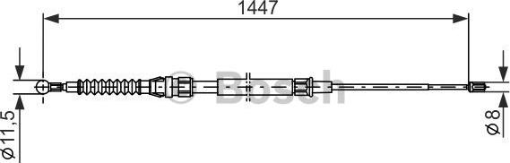 BOSCH 1 987 477 958 - LINKA HAM. RĘCZ. SKODA T. OCTAVIA-YETI 05-17 LE-PR