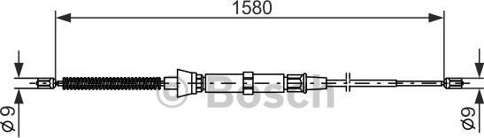 BOSCH 1 987 477 806 — Cięgło, hamulec postojowy