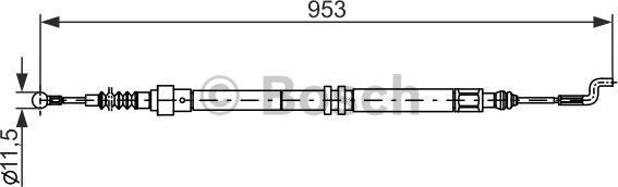 BOSCH 1 987 477 707 - LINKA HAM. RĘCZ. VW T. T4 90-03 LE-PR
