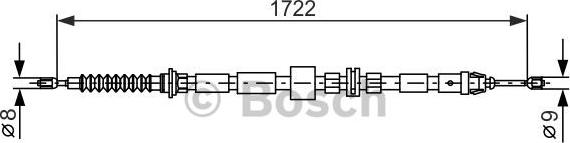 BOSCH 1 987 477 733 - LINKA HAM. RĘCZ. FORD T. MONDEO KOMBI 00-07 LE-PR