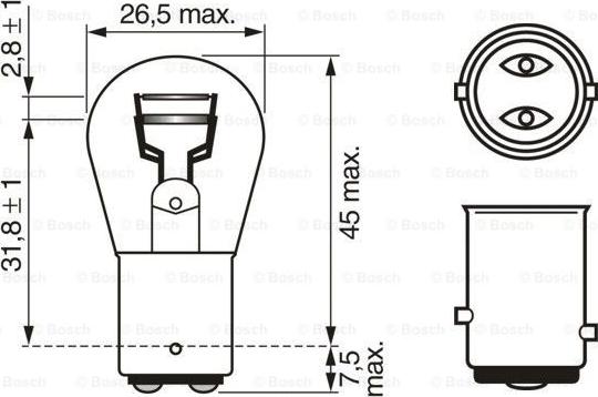 BOSCH 1 987 302 282 - Żarówki. ksenony. LED
