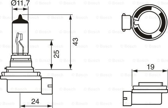BOSCH 1 987 301 340 - ŻARÓWKA LONGLIFE DAYTIME H11 12V 55W BLISTER