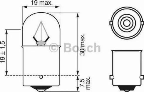 BOSCH 1 987 302 511 - Żarówka, oświetlenie tablicy przyrządów