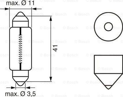 BOSCH 1 987 302 521 - Żarówki. ksenony. LED