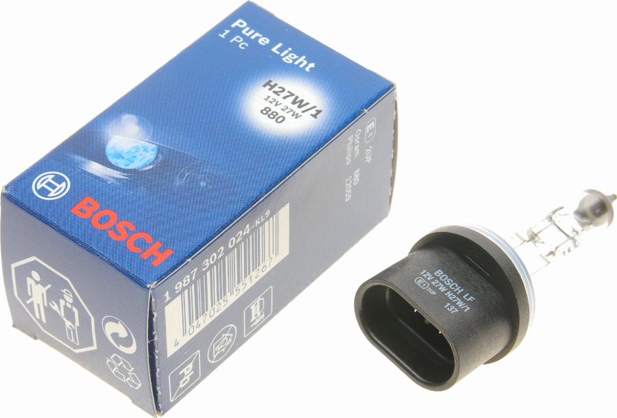 BOSCH 1 987 302 024 — Żarówka, reflektor przeciwmgłowy