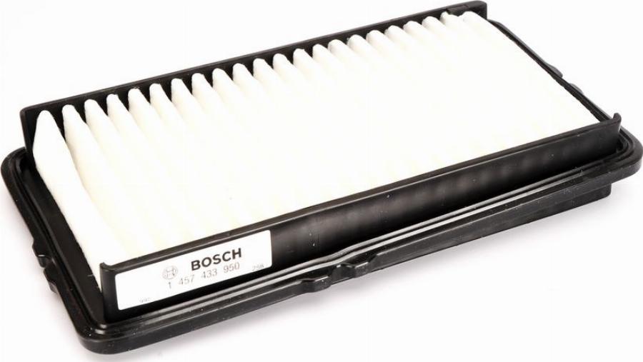 BOSCH 1 457 433 950 - Filtr powietrza silnika, który wychwytuje kurz, sadzę i zanieczyszczenia, zanim powietrze dostanie się do układu dolotowego