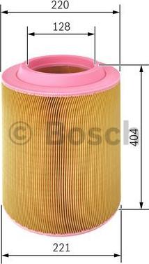 BOSCH 1 457 433 568 - FILTR POWIETRZA VOLVO WKLAD