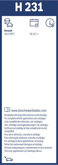 BOSCH 3 397 015 663 - Pióra wycieraczek