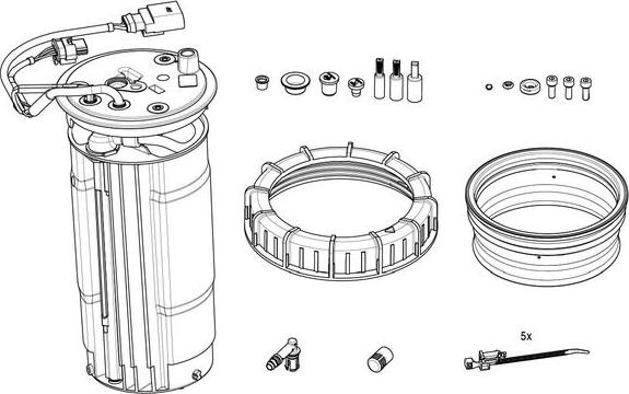 BOSCH F 01C 600 256 - ZESTAW NAPRAWCZY GRZAŁKI ADBLUE VW CRAFTER 2.5TDI 06-