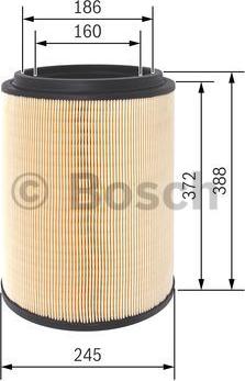 BOSCH F 026 400 411 - FILTR POWIETRZA DAF LF 06-