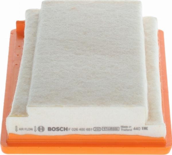 BOSCH F 026 400 651 - FILTR POWIETRZA FIAT TIPO 10.15-10.20
