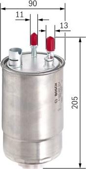 BOSCH F 026 402 054 - Filtr paliwa
