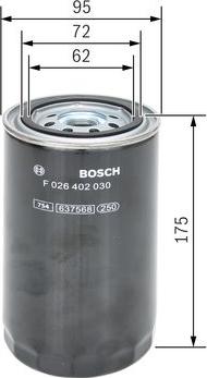 BOSCH F 026 402 030 — Filtr paliwa