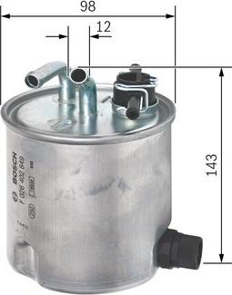 BOSCH F 026 402 849 - Filtr paliwa