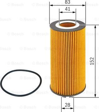 BOSCH F 026 407 040 - Filtr oleju silnikowego usuwający cząsteczki zużycia i zanieczyszczenia z układu smarowania