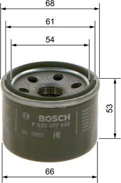 BOSCH F 026 407 050 - FILTR OL.SUZUKI SWIFT V 14-