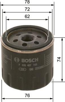 BOSCH F 026 407 143 — Filtr oleju