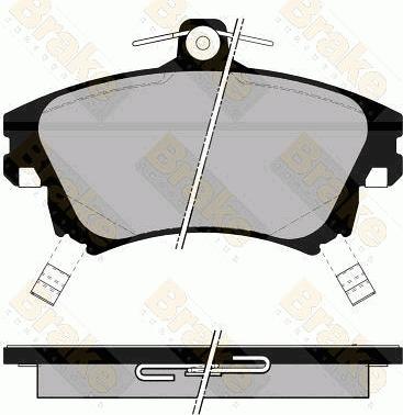 Blue Print ADC44267 - Klocek hamulcowy kpl.