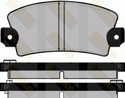 BOSCH 0 986 495 270 - KLOCKI HAM. DACIA P. PICK UP 1.9 D 00-08