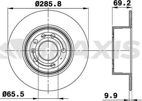 Maxgear 19-0745 - TARCZA HAM. OPEL T. VECTRA B