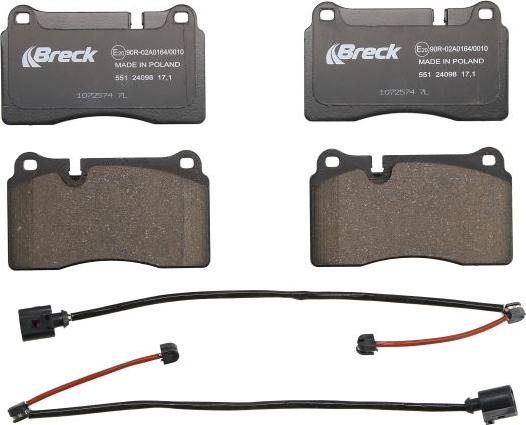 Breck 24098 00 551 00 - Klocek hamulcowy kpl.