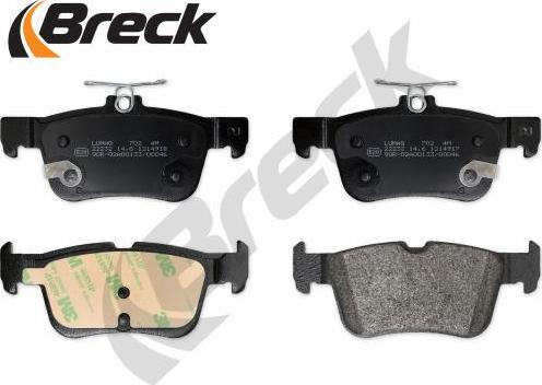 Breck 22231 00 702 10 - Klocek hamulcowy kpl.