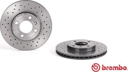 Brembo 09.5166.1X - Tarcze hamulcowe
