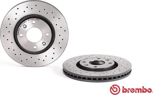 Brembo 09.8760.1X - Tarcze hamulcowe