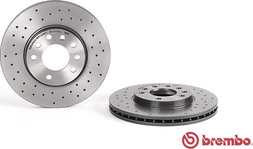 Brembo 09.7629.1X - Tarcze hamulcowe