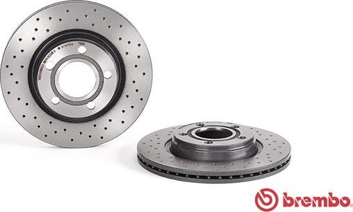 Brembo 09.7196.1X - Tarcze hamulcowe