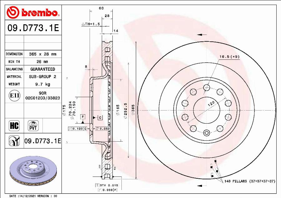 Brembo KT 08 022 — Zestaw do hamulców, hamulce tarczowe