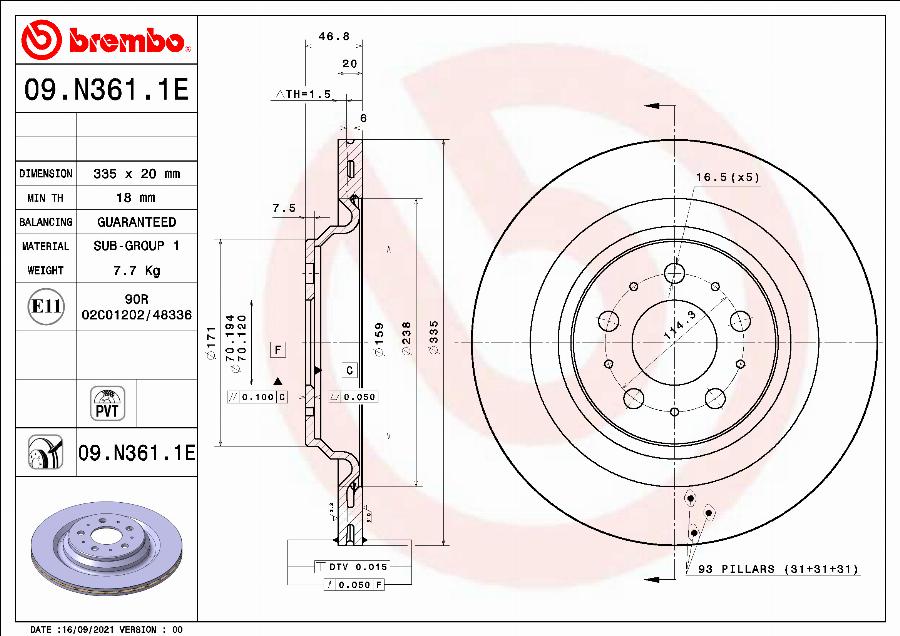 Brembo KT 08 002 - Zestaw hamulca tarczowego