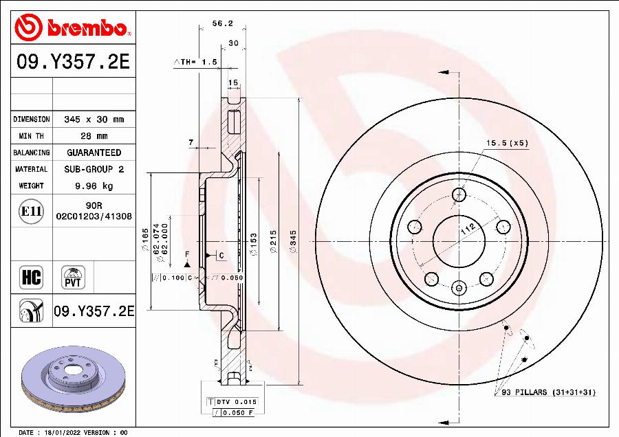 Brembo KT 08 005 — Zestaw do hamulców, hamulce tarczowe