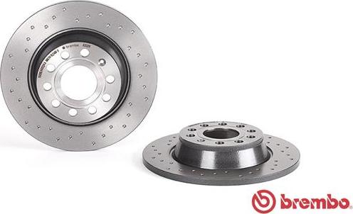 Brembo 08.A202.1X - Tarcze hamulcowe