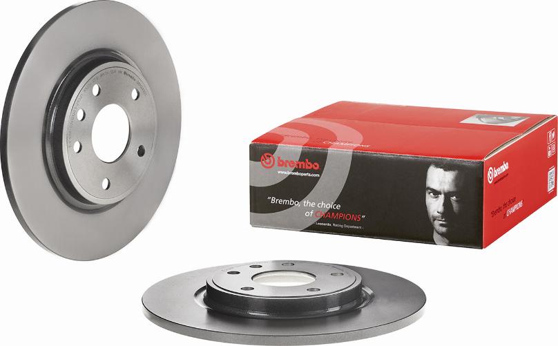 Brembo 08.N249.21 - Tarcza hamulcowa