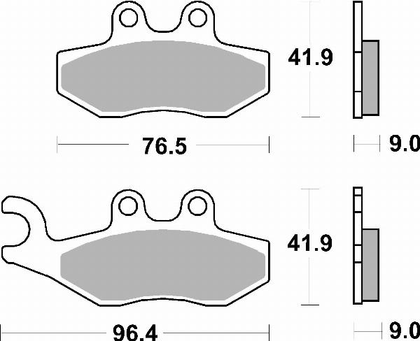 Brembo 07056 — Zestaw klocków hamulcowych, hamulce tarczowe