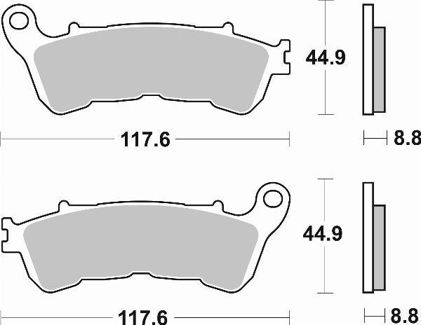 Brembo 07063XS — Zestaw klocków hamulcowych, hamulce tarczowe