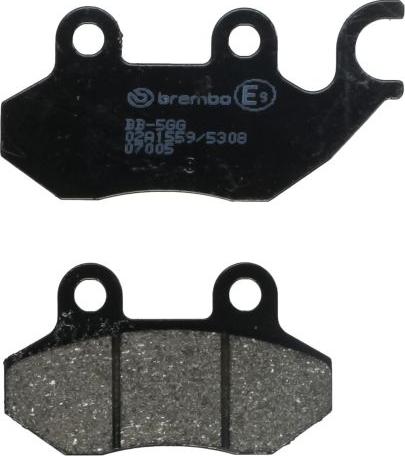 Brembo 07005 — Zestaw klocków hamulcowych, hamulce tarczowe