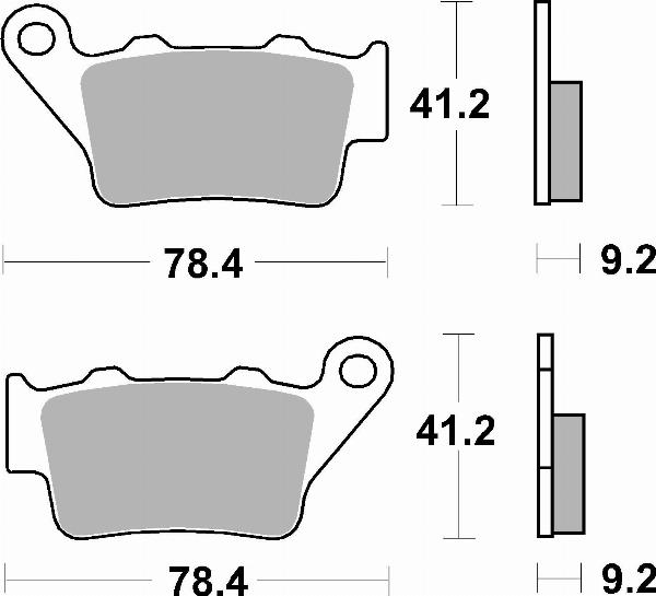 Brembo 07BB02TT — Zestaw klocków hamulcowych, hamulce tarczowe