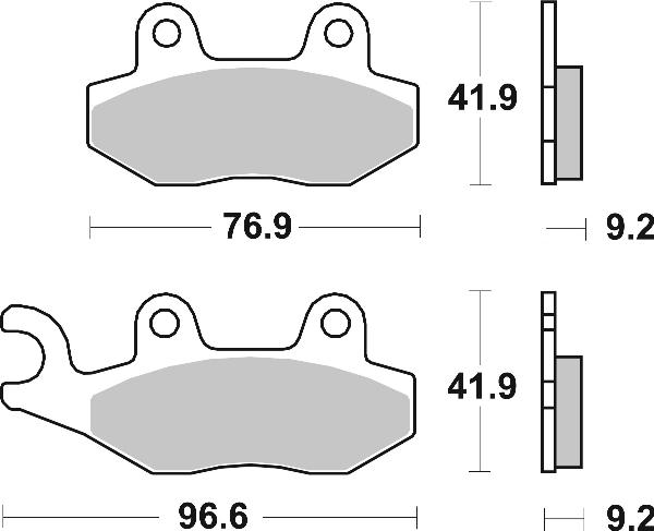 Brembo 07035 — Zestaw klocków hamulcowych, hamulce tarczowe