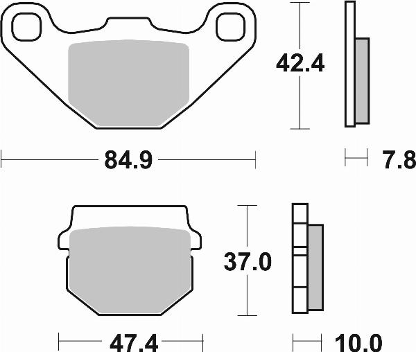 Brembo 07HO1118 — Zestaw klocków hamulcowych, hamulce tarczowe