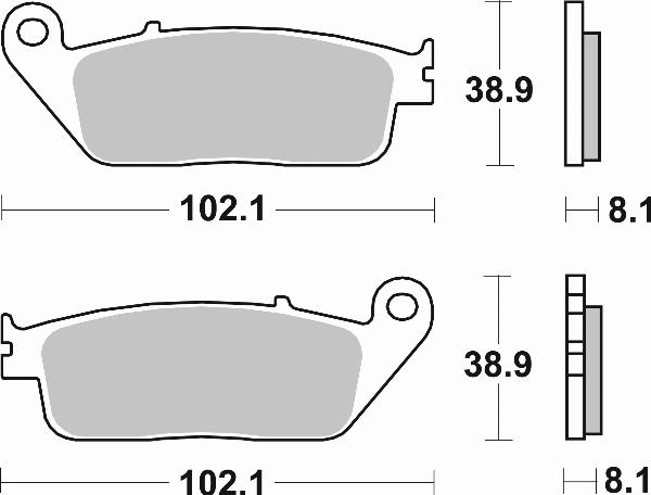Brembo 07HO30SA — Zestaw klocków hamulcowych, hamulce tarczowe