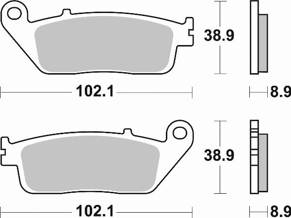 Brembo 07075XS — Zestaw klocków hamulcowych, hamulce tarczowe