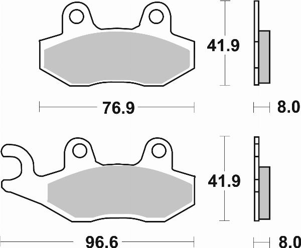 Brembo 07SU12SP — Zestaw klocków hamulcowych, hamulce tarczowe